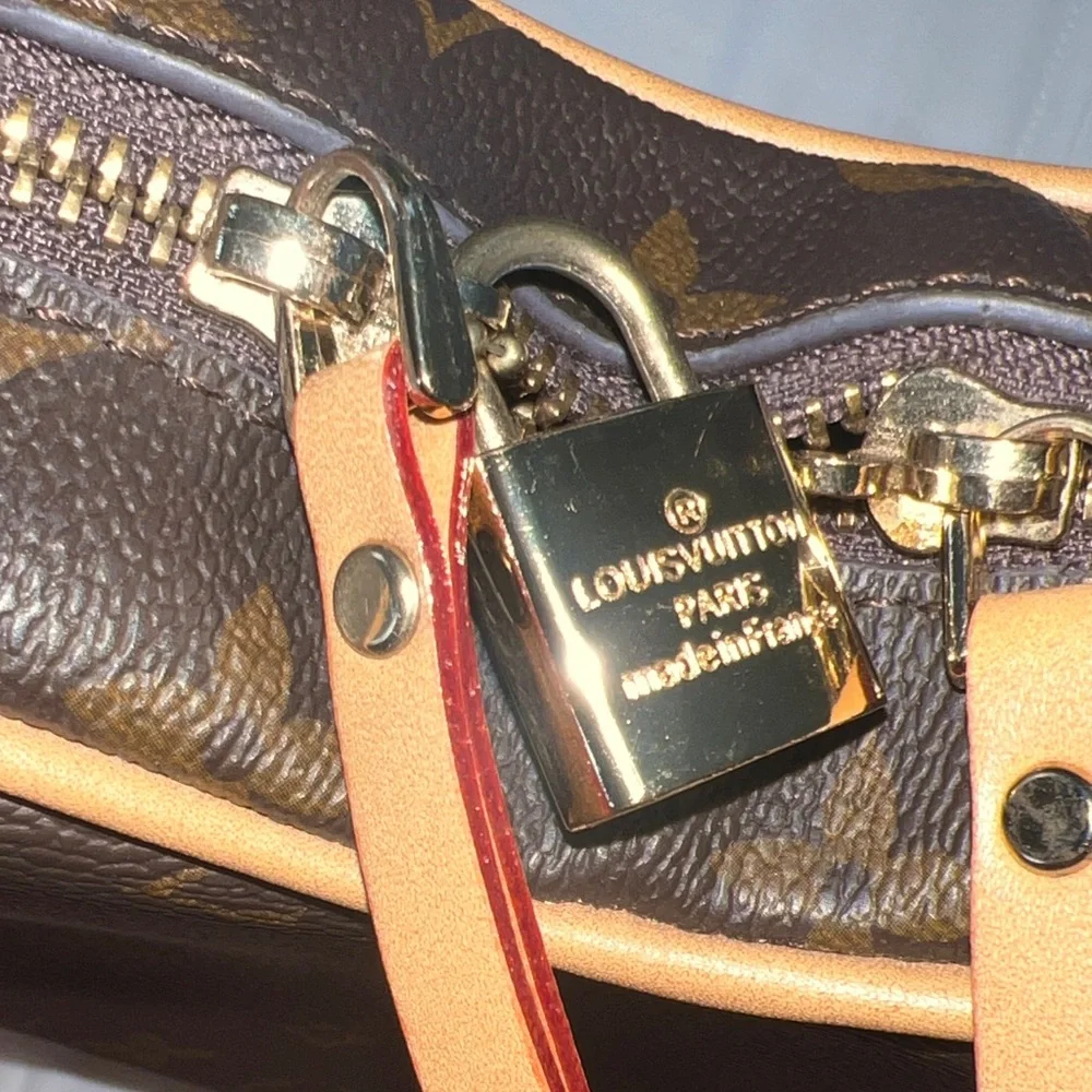 Louis Vuitton Heart-Shaped Monogram Crossbody Bag with Red Accent - Picture 12 of 17